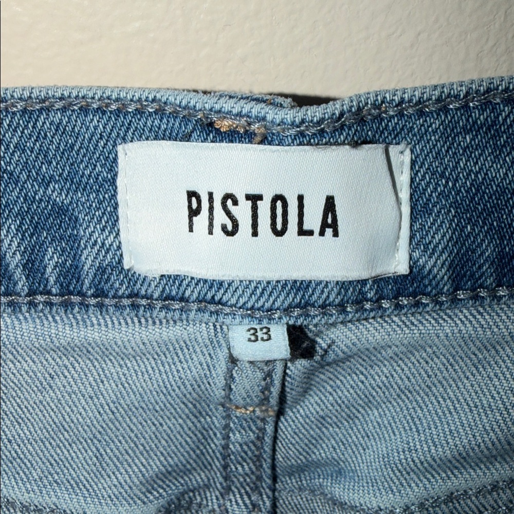 pistola Blue High-Rise Straight Jeans - Picture 7 of 8